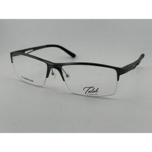 TALEH EYEWEAR - 1961 60-18-142 Gray Aluminum Half Rim Glasses Frames